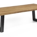 Esszimmertisch-Metall-Holz-Teak-TI5064_Metallfuß_U-casaambiente-bochum