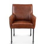 Stuhl-Esszimmer-Armlehner-Leder-Metall-ST4103A-ST4103-Casaambiente-bochum