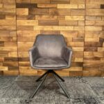 Armlehner Stuhl-Emilie- ST6703-IV-Stoff-Metall-casaambiente-bochum