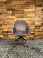 Armlehner Stuhl-Emilie- ST6703-IV-Stoff-Metall-casaambiente-bochum