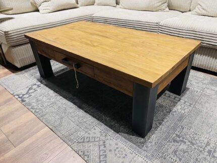 CouchtischBeistelltischHolzMetallWurzelGlasTeakMoebelSofasWohnbereichCasaambienteBochum