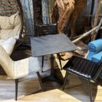 EsstischeTischplattenTischbeineGastrotischTI244236TeakHolzMetallCasaambientebochum