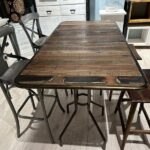 EsstischeTischplattenTischbeineHochtischTISale248618TeakHolzMetallCasaambientebochum