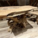 EsstischeTischplattenTischbeineTischTISale248610TeakWurzelMetallCasaambientebochum