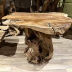 EsstischeTischplattenTischbeineTischTISale248607TeakWurzelMetallCasaambientebochum