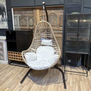 Schaukel-Hängesessel-Korb-Metall-Stoff-Outdoor-casaambiente-bochum