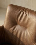 Nashville – Leder-Armlehnenstuhl mit Drehfunktion & Rückholfunktion – Bild 4