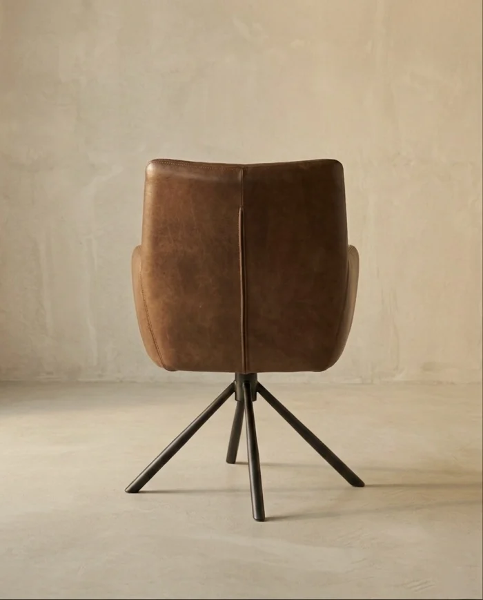 Nashville – Leder-Armlehnenstuhl mit Drehfunktion & Rückholfunktion – Bild 3